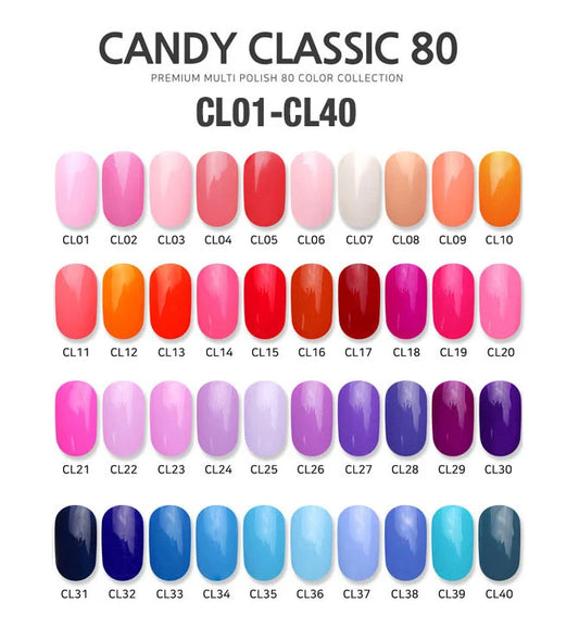 Sweet Candy Classic Colors Individual (CL1-CL80, SY81-SY86)